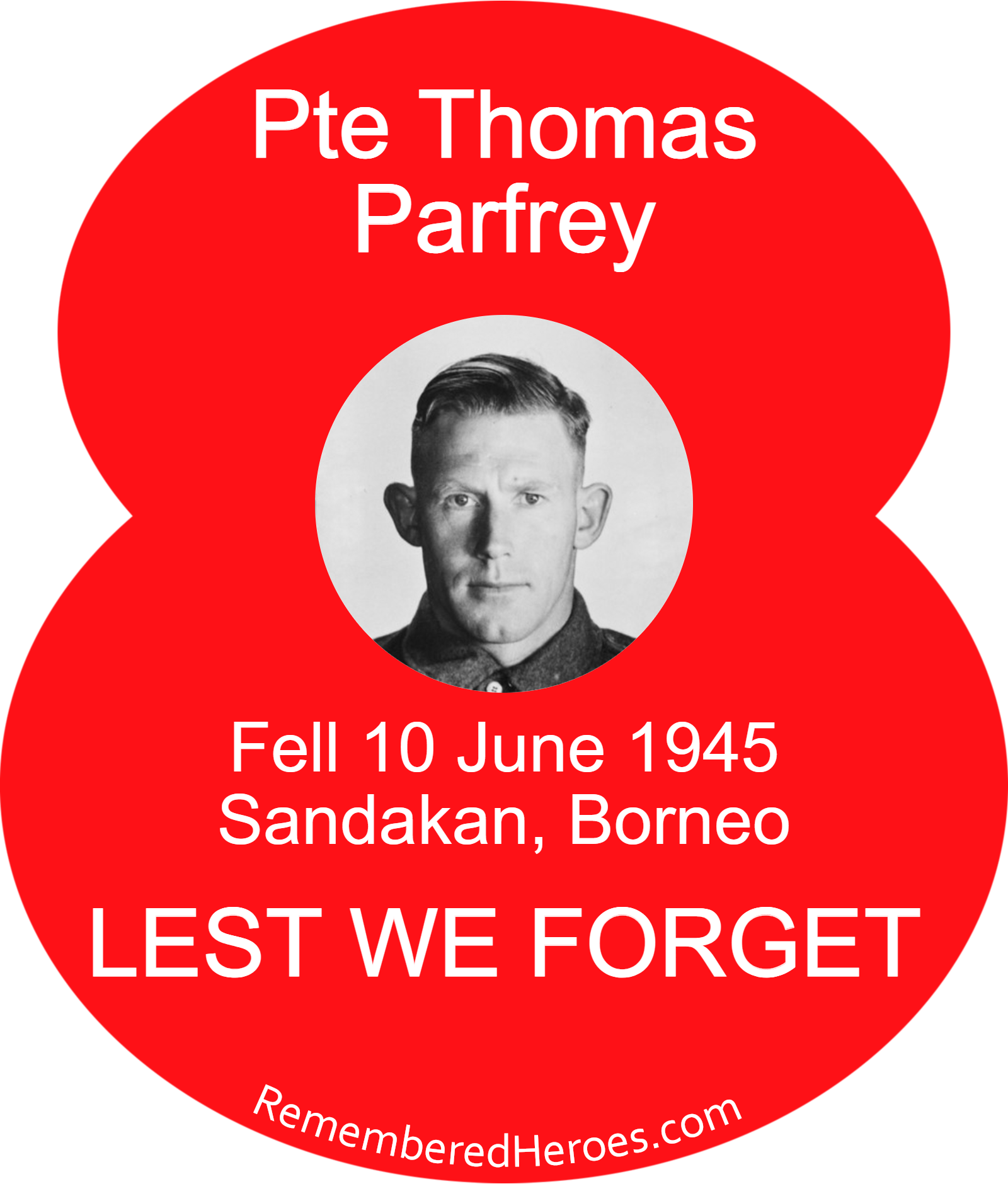 Private Thomas Parfrey